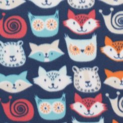 Blizzard Fleece Fabric Woodland Portrait Faces