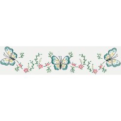 Design Works 30 x 20 Butterfly Stamped Embroidery Pillowcases 2pk