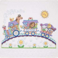 Dimensions 43 x 34 Baby Express Quilt Stamped Cross Stitch Kit