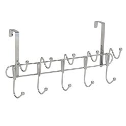 Simplify 17 Chrome 10 Hook Over the Door Hanger