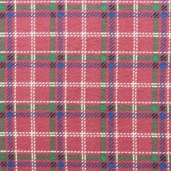 Dotted Plaid on Red Super Snuggle Christmas Flannel Fabric