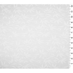 Leaves on White Cotton Fabric by Quilter s Showcase