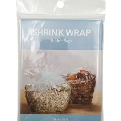 24 x 30 Clear Shrink Wrap Basket Bag