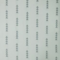 Gray Vertical Triangles on White Anti Pill Fleece Fabric
