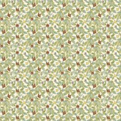 Susan Winget Camellias and Orange Butterflies Premium Cotton Fabric