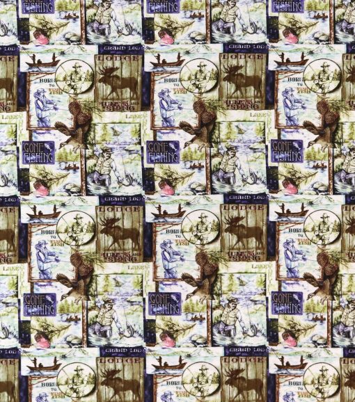 Lodge Patches Super Snuggle Flannel Fabric - Image 2