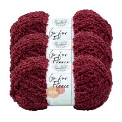 Lion Brand Go For Fleece 184yds Jumbo Polyester Yarn 3 Bundle
