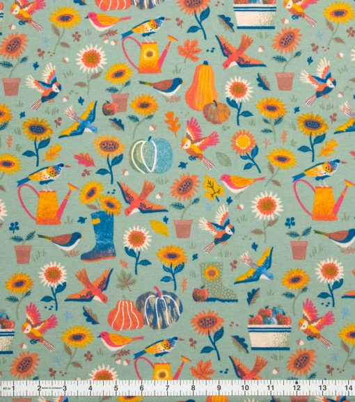 Fall Garden Super Snuggle Flannel Fabric