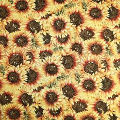 108 Yellow Sunflower Premium Cotton Fabric
