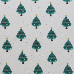Trees   Dots on White Super Snuggle Christmas Flannel Fabric
