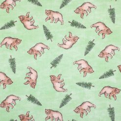 California Cotton Fabric Tossed Icons