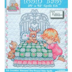 Tobin 36 x 43 Girl Bedtime Prayer Stamped Cross Stitch Kit