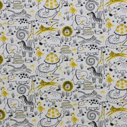 Black and White Packed Jungle Super Snuggle Flannel Fabric