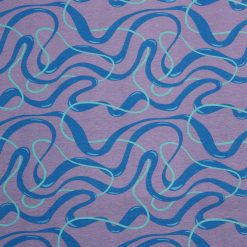 Blue Overlap Swirls Super Snuggle Flannel Fabric