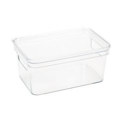Simplify 10 x 4 Clear Lidded Storage Bin With Handles