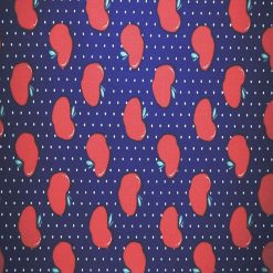 Red Apples on Navy Quilt Cotton Fabric by Quilter s Showcase
