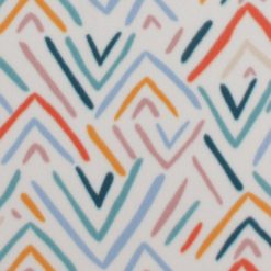 Multi Color Open Triangle Blizzard Prints Fleece Fabric