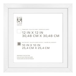 12 x 12 Matted to 10 x 10 Snapshot Gallery Frame by Place   Time