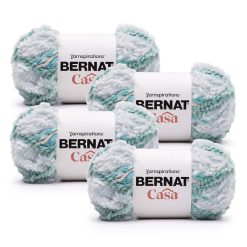 Bernat Casa 170yds Super Bulky Polyester Yarn 4 Bundle