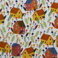 Pretty Houses Super Snuggle Flannel Fabric