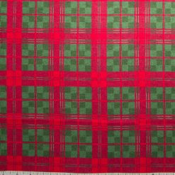 Green   Red Plaid Super Snuggle Flannel Fabric