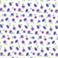 Hi Fashion Floral on Cream Premium Cotton Fabric