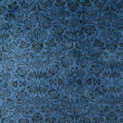 Blue Symmetrical Print Sew Lush Fleece Fabric