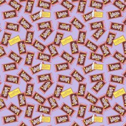 Willy Wonka Wonka Bar Cotton Fabric