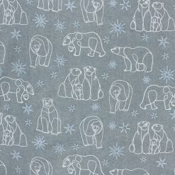Bears Super Snuggle Flannel Fabric