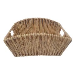 16 x 12 Natural Water Hyacinth Woven Basket by Place   Time