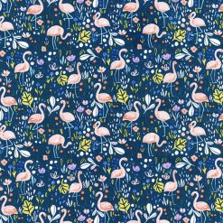 Hi Fashion Summer Lovin Flamingo Fling Premium Cotton Fabric