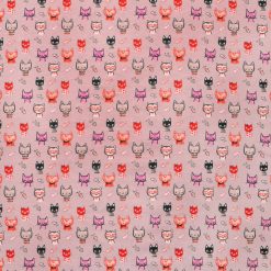 Doodle Cats And Fish Super Snuggle Flannel Fabric