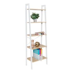 Honey Can Do 22 x 67.5 Wood   Metal 5 Tier A Frame Ladder Shelf 50lbs