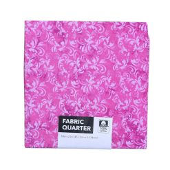 18 x 21 Pink Tonal Scroll Cotton Fabric Quarter 1pc by Keepsake Calico