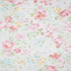 Garden Flowers Quilt Metallic Cotton Fabric by Keepsake Calico