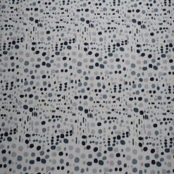 Navy Funky Dots on White Quilt Cotton Fabric by Quilter s Showcase