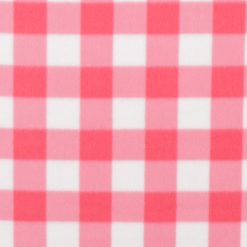 Pink Gingham Blizzard Fleece Fabric