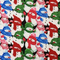 Packed Snowmen Super Snuggle Christmas Flannel Fabric