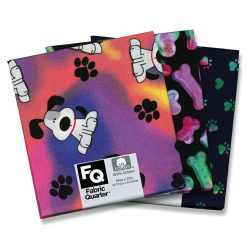 Assorted Dog 1 Piece Cotton Fabric Quarter