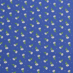 Daisies on Blue Super Snuggle Flannel Fabric