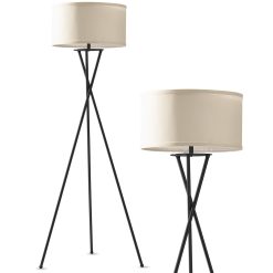 Brightech Jaxon LED Tripod Floor Lamp   Black