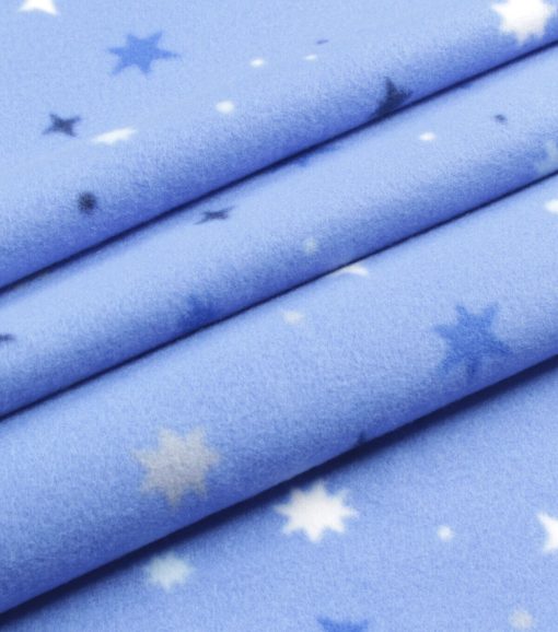 Snow Geo Blizzard Prints Fleece Fabric - Image 2