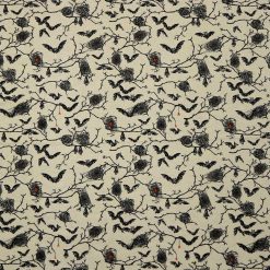Black Bats On Branches Super Snuggle Flannel Fabric