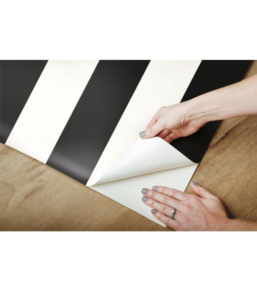RoomMates Wallpaper Black Awning Stripe - Image 8
