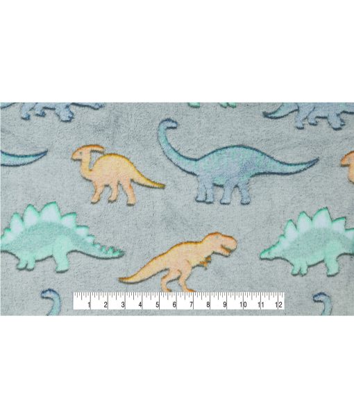 Sew Lush Dino Embossed Fleece Fabric - Image 4
