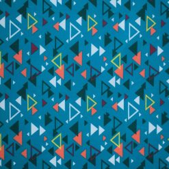 Triangles on Teal Quilt Cotton Fabric by Quilter s Showcase