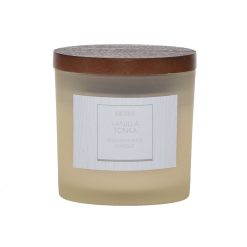 5oz Wood Wick Vanilla Tonka Scented Jar Candle by Hudson 43