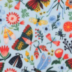 Bright Bugs on Blue Anti Pill Plush Fleece Fabric