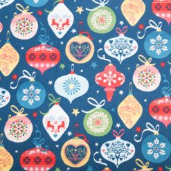 Ornaments   Stars on Blue Super Snuggle Christmas Flannel Fabric