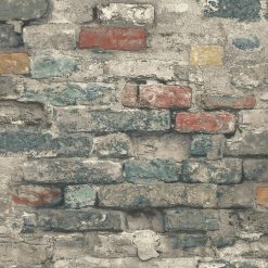 RoomMates Wallpaper Brick Alley